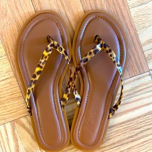 J Crew Flip Flops, size 7